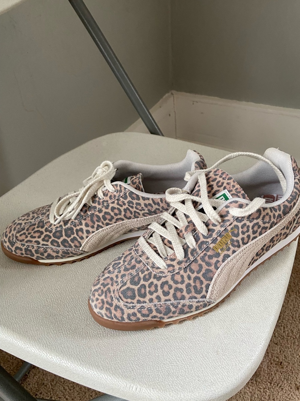 Puma Arizona Leopard Print unisex Sneakers - Pink/Beige